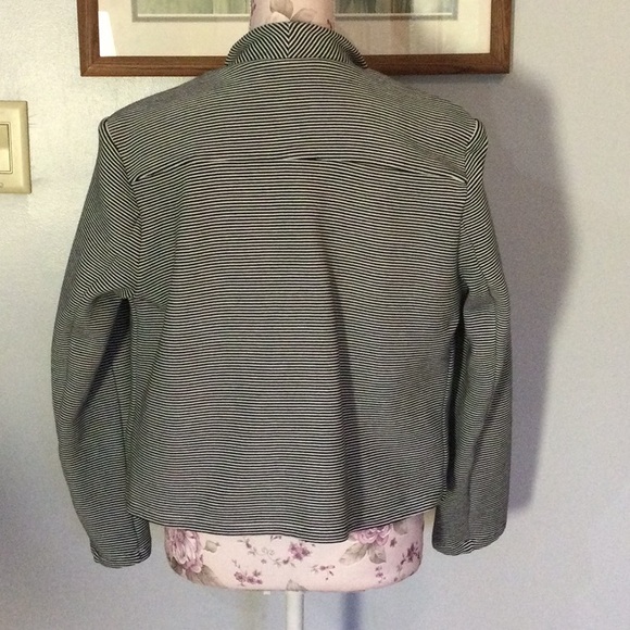 Premise Black and White Striped Blazer - Picture 2 of 9